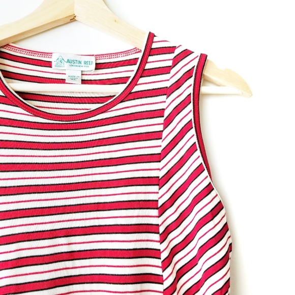 Austin Reed | Vintage Silk Knit Striped Tank Top - Picture 2 of 6